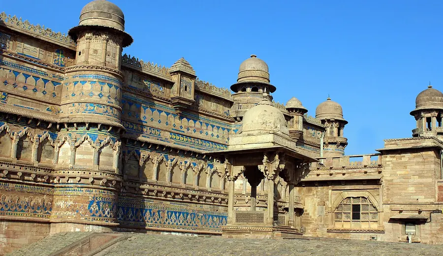 Side view of Gwalior Fort